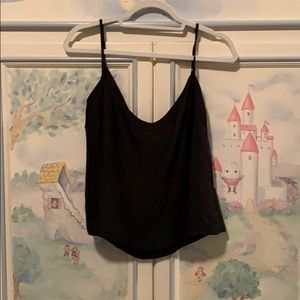 Black cowl neck cami